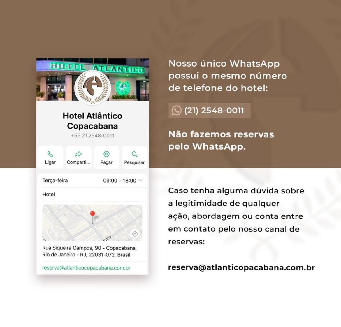 Hotel Atlantico Copacabana Рио де Жанейро Екстериор снимка